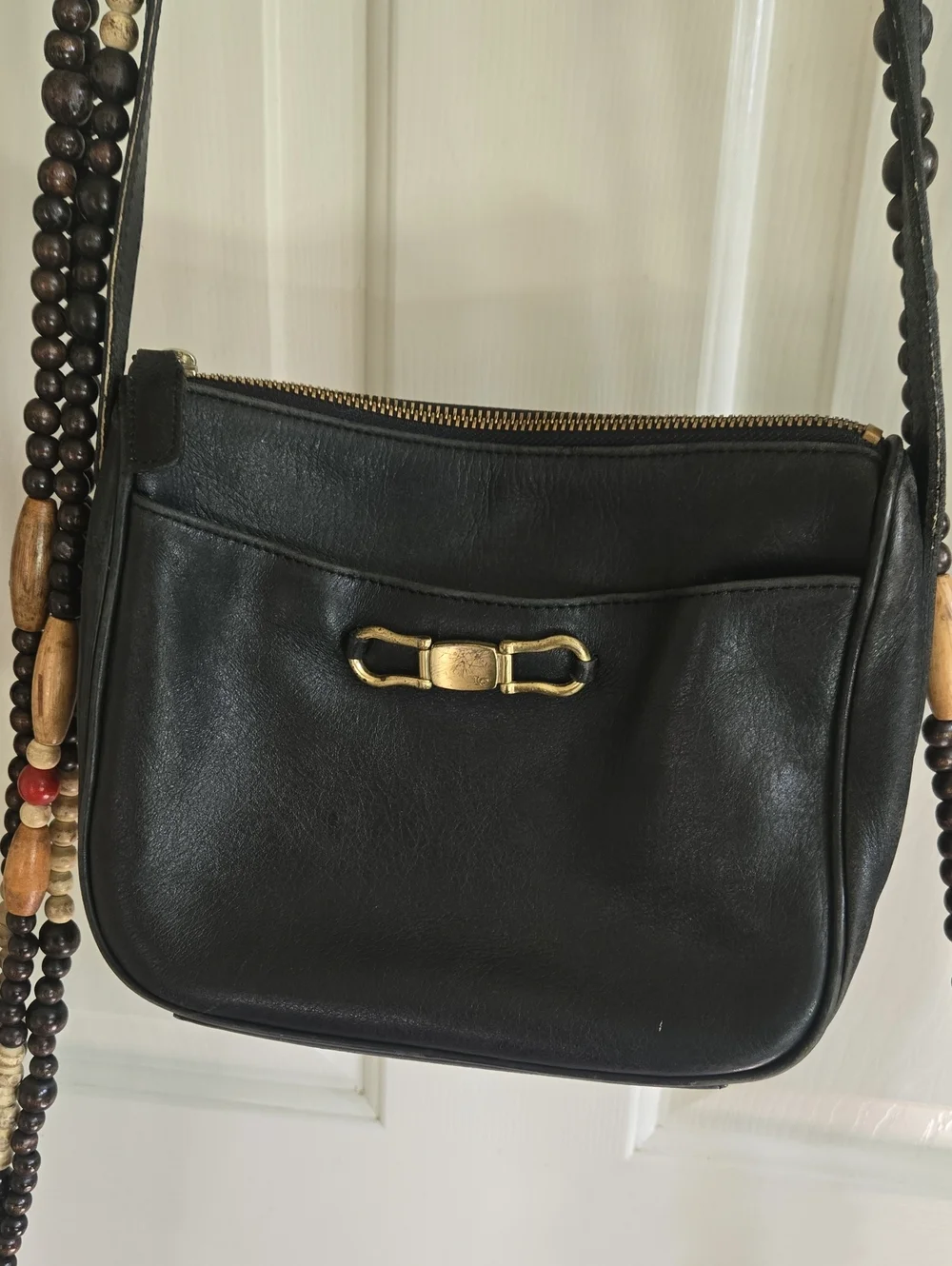 Retro Leather Shoulder Bag - Liz Claiborne By Leather Co.